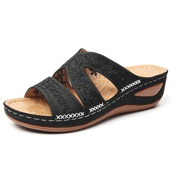 🌿Letzter Tag 50 % Rabatt!🌟 Hochwertige orthopädische Slipper-Sandalen mit dickem Plateau