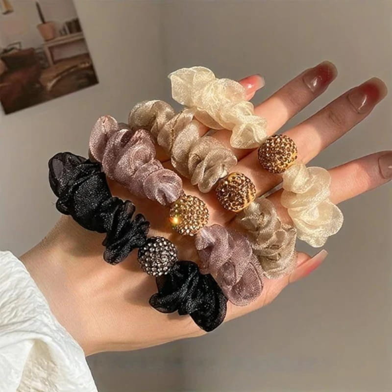💝Heißer Verkauf 50 % Rabatt💝Elegante Haarbänder mit Strasssteinen und Netzstruktu💎🎀
