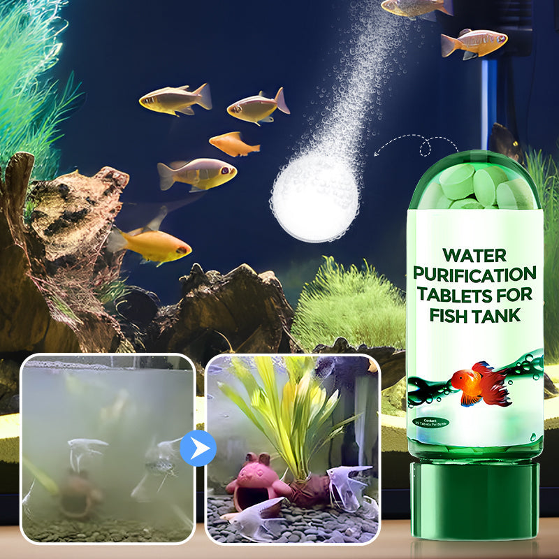 ✨️LAST DAY SALE 60% RABATT✨️Powerful aquarium water purification tablets🌿