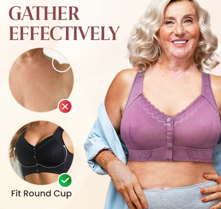 💝2025 New Front Closure Atmungsaktiver BH für Senioren💝
