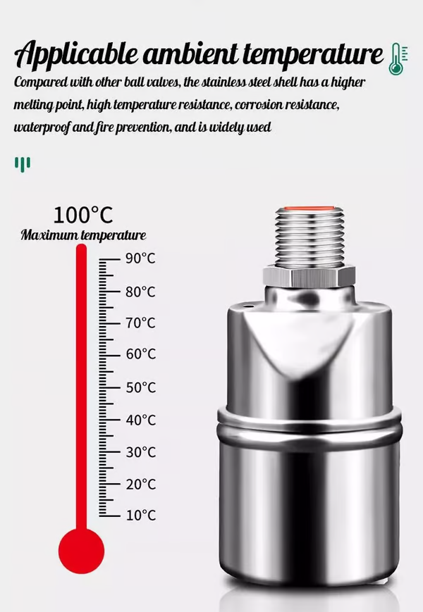 š„°2025 New Hot Sale - 50% OFFāØ304 Stainless Steel Fully Automatic Water Level Control Float Valve