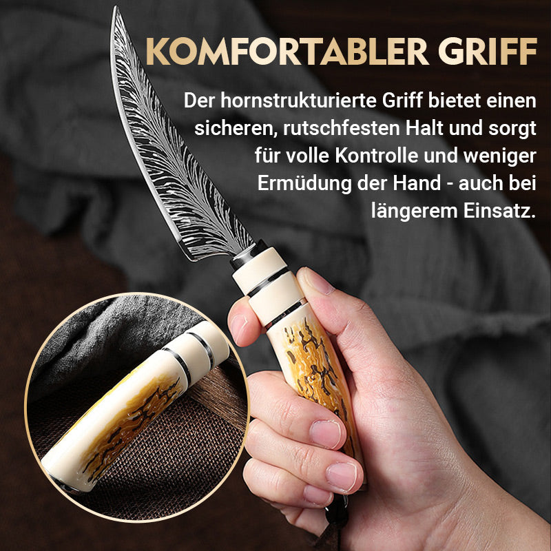 Scharfe Geweih-Ausbeinmachete mit Machete und Geschenkbox