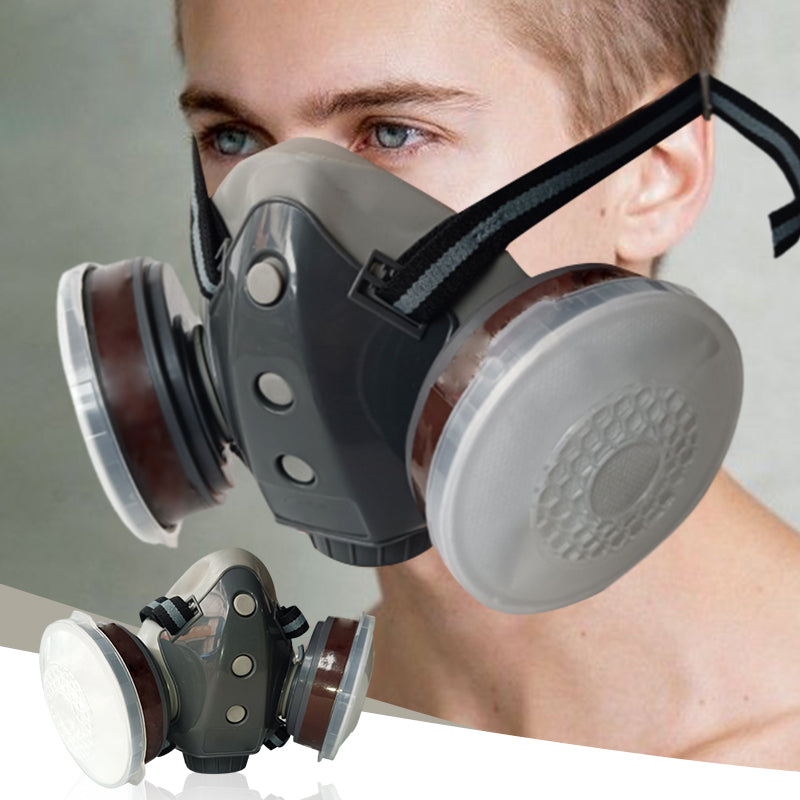 🎁 40% OFF🔥Aktivkohle-Anti-Staub-Doppeltank-Gasmaske