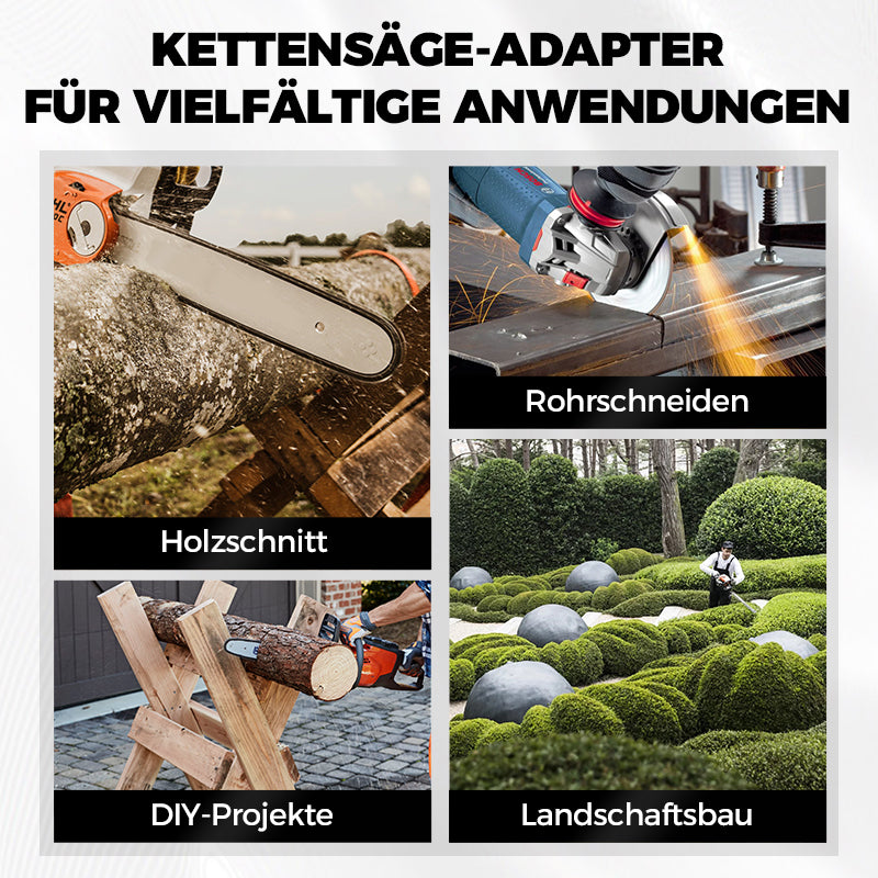 🔥Zeitlich begrenzt 39%RABATT🔥Bausatz zum Umbau eines Winkelschleifers in eine elektrische Kettensäge