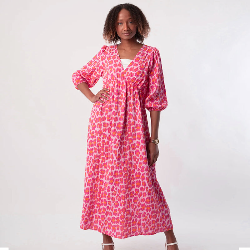 💖Limited Sale 49% OFF💖Women's V-Neck Printed Dress