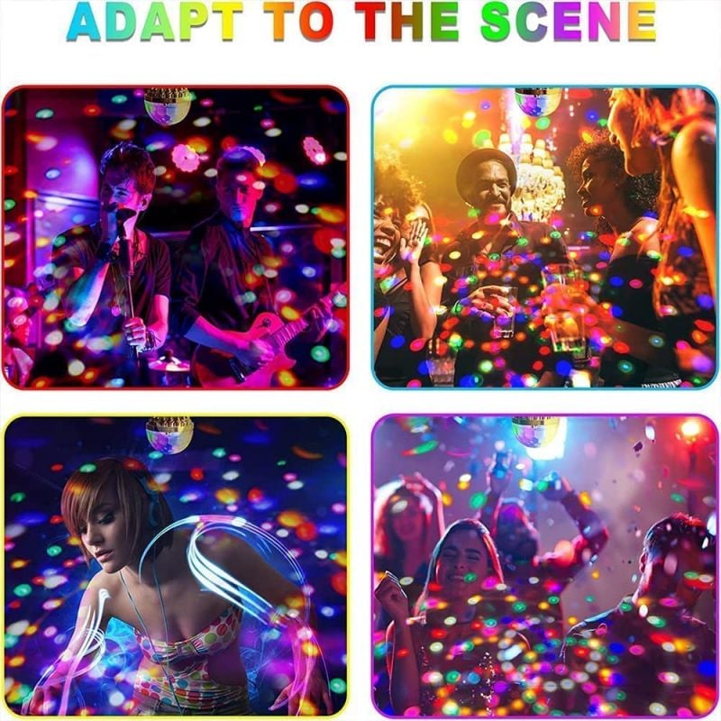 š„ Befristetes Angebot š„ Bunte rotierende Disco-Kugel-Lichter
