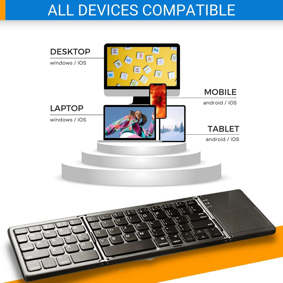 ✈️ kostenloser Versand📦Faltbare drahtlose Bluetooth-Tastatur für Telefon