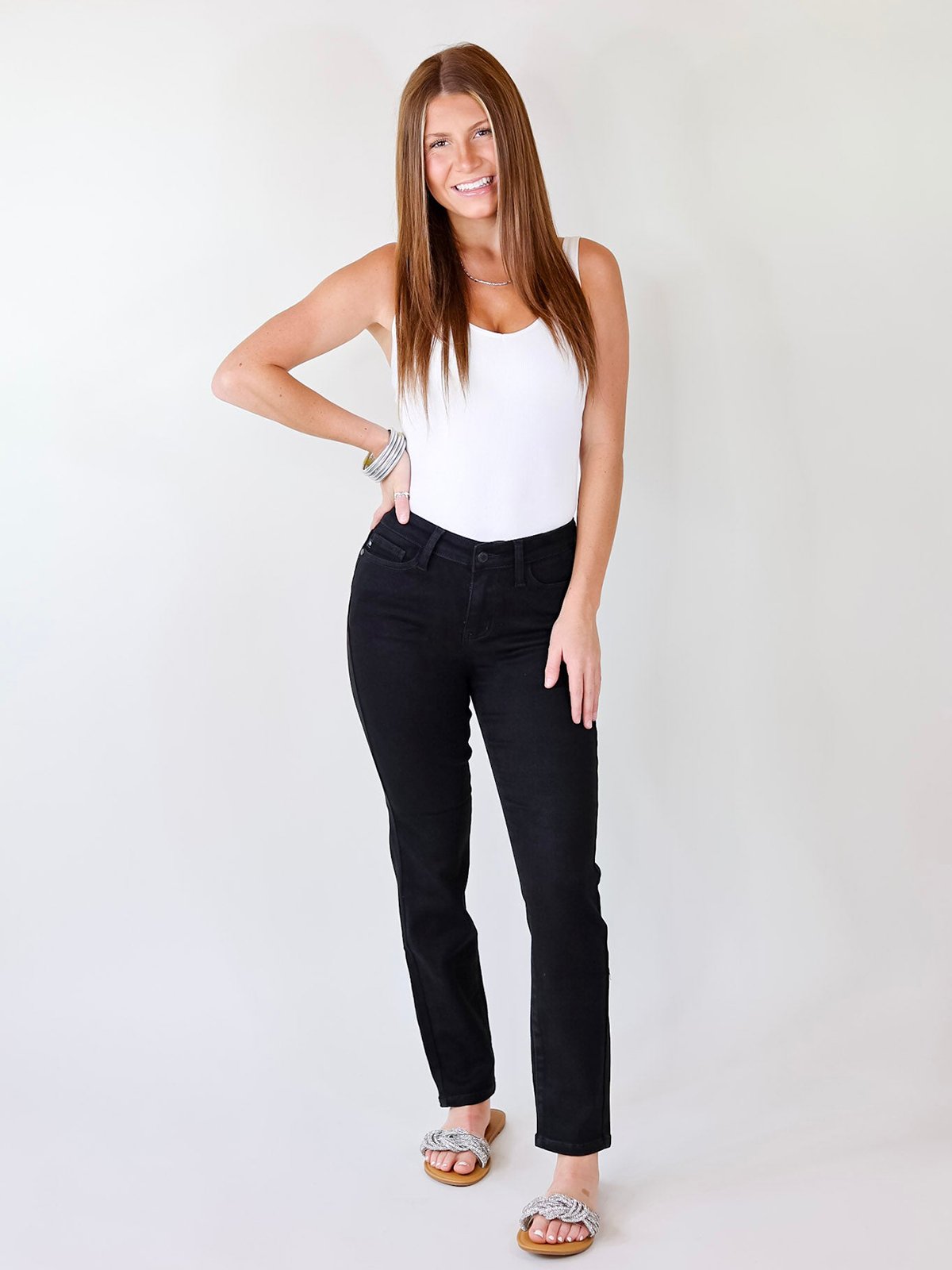 👖😍Bauchfreie Slim Fit Jeans mit Bündchen - ✈️ Kaufen Sie 2 kostenlose Lieferungen