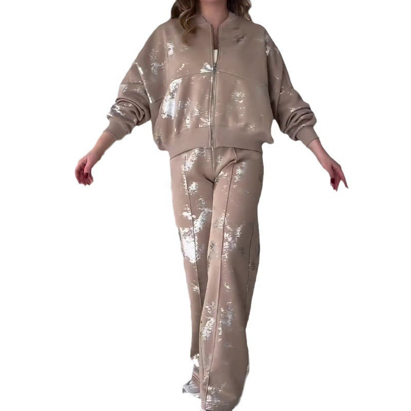 ✨🎇Trendy, afslappet sweatshirtsæt med to dele