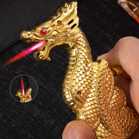 🔥🔥Neues Feuerzeug in Form eines geschnitzten Drachens aus Metall(60%OFF)🔥🔥