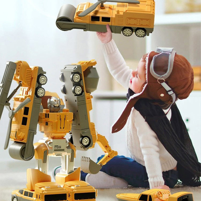 Magnetisches Transformation Technik Auto Zusammengebautes Spielzeug ✈️ Kostenlose Lieferung