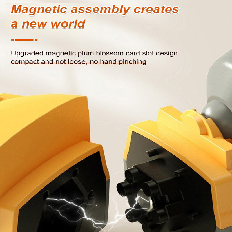 Magnetisches Transformation Technik Auto Zusammengebautes Spielzeug ✈️ Kostenlose Lieferung