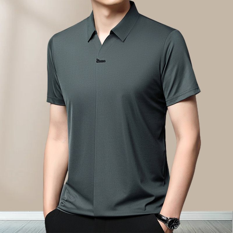 👕💯Men's Casual Revers Atmungsaktiv Knitterfrei T-shirt