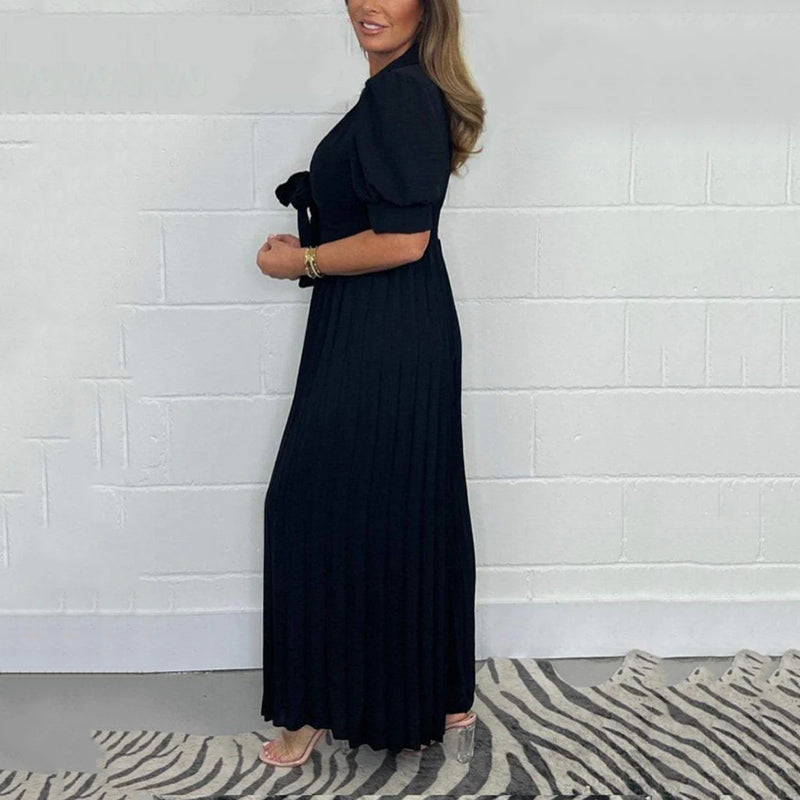 Einfarbiger Plissee-Jumpsuit für Damen💛💛