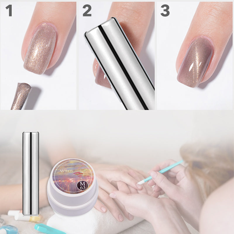 Cat Eye Gel-Nagellack-Set mit Magnetstift