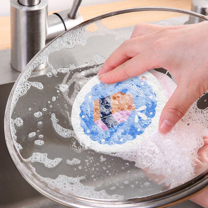 Scrub & Wipe Komprimierte Zellstoffschwämme(Kaufen Sie 3 und erhalten Sie 5 gratis)