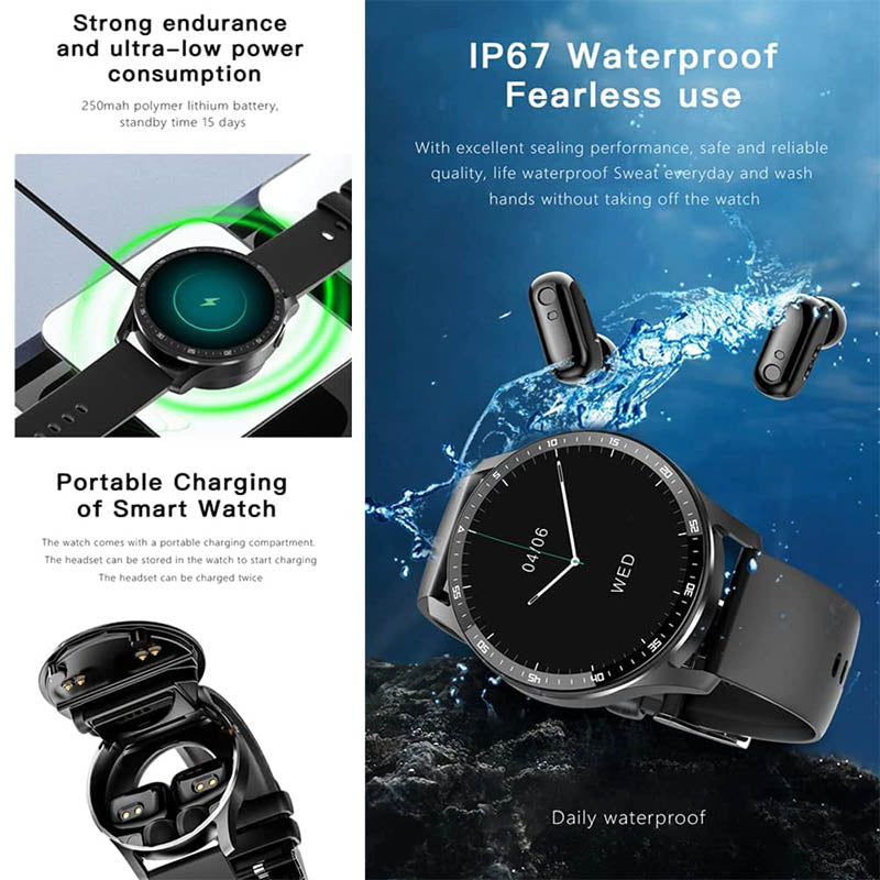 2024⏰2-in-1-Smartwatch mit Ohrstöpseln✈️ Kostenlose Lieferung