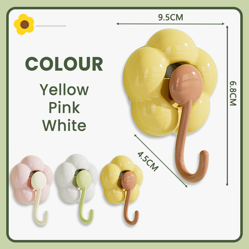 🌸Saugnapfhaken in Blumenform für Bad und Küche