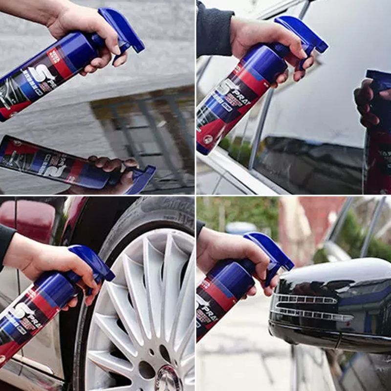 🔥3 IN 1 HOHER SCHUTZ SCHNELL AUTO KERAMISCHE BESCHICHTUNG SPRAY