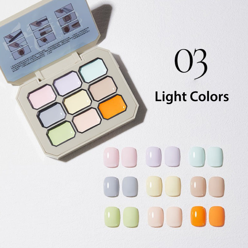 Cremiges, buntes Nagellack-Set