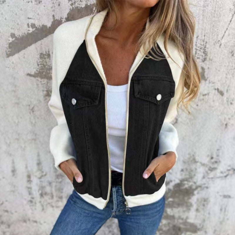 Sommerschlussverkauf Neue Produkte 31% Rabatt🍃🔥Neue modische kreative Denim-Spleißjacke für Damen