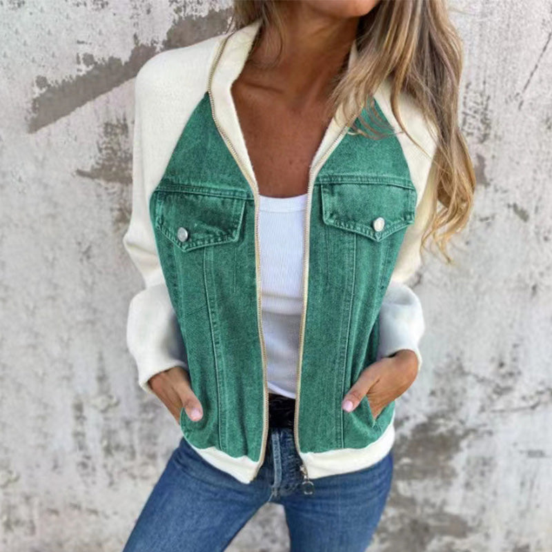 Sommerschlussverkauf Neue Produkte 31% Rabatt🍃🔥Neue modische kreative Denim-Spleißjacke für Damen