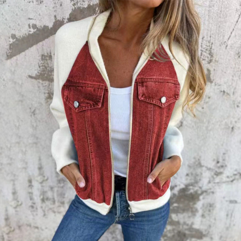 Sommerschlussverkauf Neue Produkte 31% Rabatt🍃🔥Neue modische kreative Denim-Spleißjacke für Damen