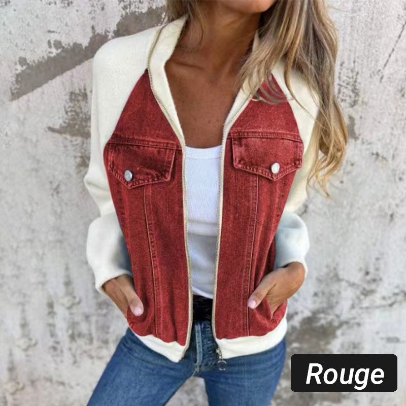 Sommerschlussverkauf Neue Produkte 31% Rabatt🍃🔥Neue modische kreative Denim-Spleißjacke für Damen