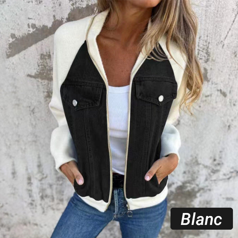 Sommerschlussverkauf Neue Produkte 31% Rabatt🍃🔥Neue modische kreative Denim-Spleißjacke für Damen