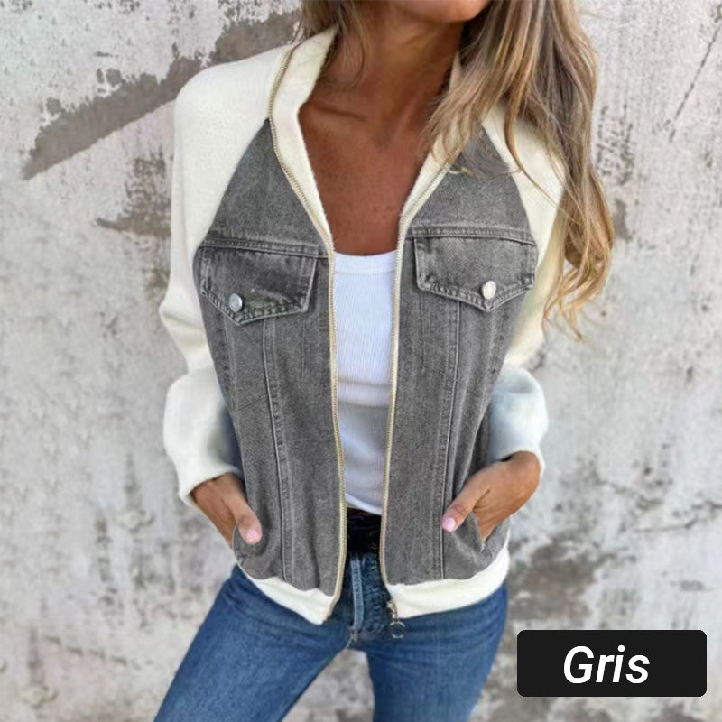 Sommerschlussverkauf Neue Produkte 31% Rabatt🍃🔥Neue modische kreative Denim-Spleißjacke für Damen