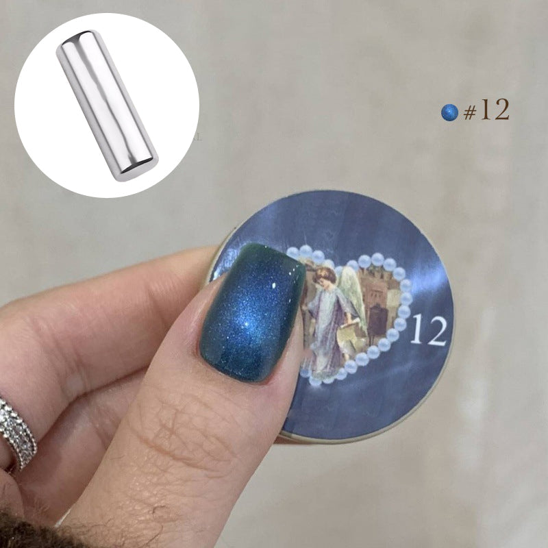 Einfaches Cat-Eye-Gel-Nagellack-Set