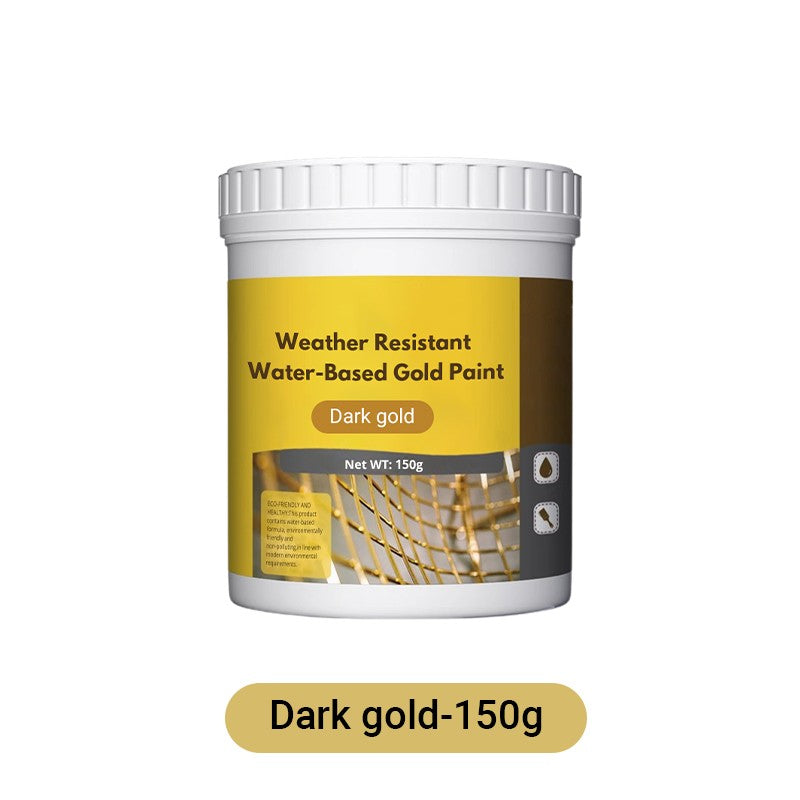 Wetterfeste Goldfarbe auf Wasserbasis