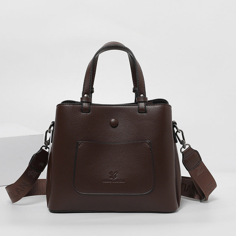 Damen Retro PU Leder Handtasche