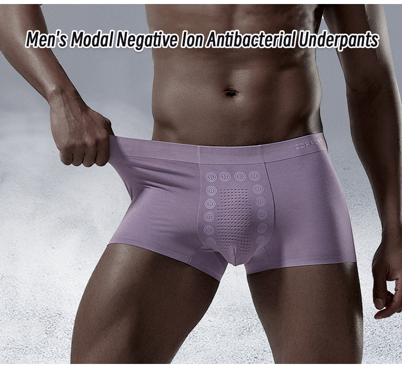 💥Kaufen Sie 1 und erhalten Sie 3 gratis💥Antibakterielle Modal-Negativionen-Unterhose für Herren