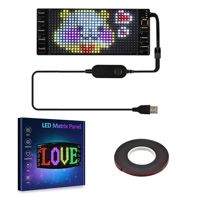 ✨ 🚗Flexibles Bluetooth-LED-Display für Fahrzeuge