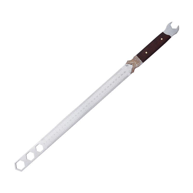 🔥Versandkostenfrei🔥2-in-1-Edelstahl-Werkzeug-Lineal-Schlüssel