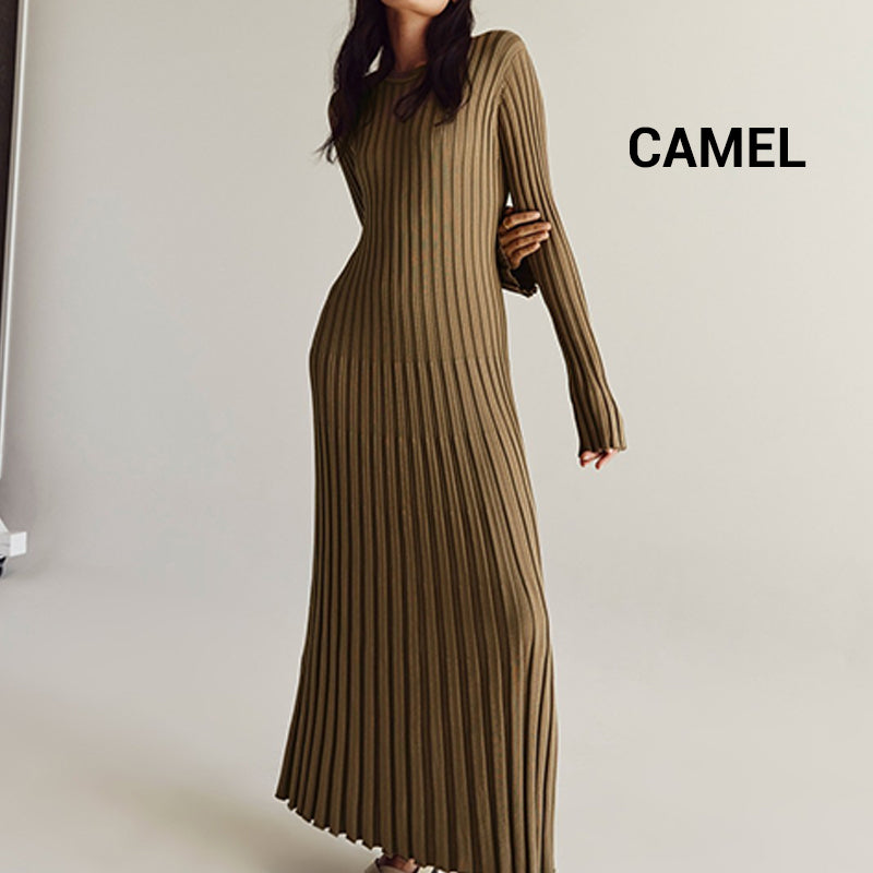 💕 Edel und bequem 🌸Elegante Strick-Maxikleider für Damen(✈️ Kostenlose Lieferung)