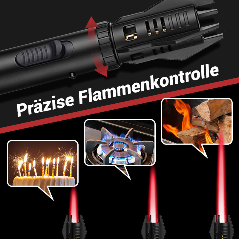 🗡️Cooles Lichtschwert-Styling⚡Multifunktionales, großes, winddichtes Schweißbrenner-Feuerzeug