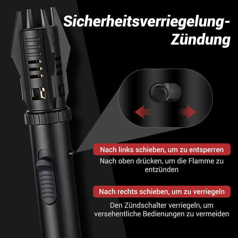 🗡️Cooles Lichtschwert-Styling⚡Multifunktionales, großes, winddichtes Schweißbrenner-Feuerzeug