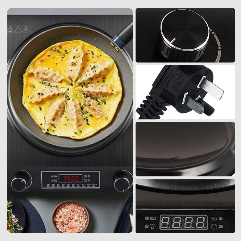 ⚡Zeitlich begrenztes Angebot von 50% - 3500 Watt Induktionskochfeld, 10 Temperaturstufen