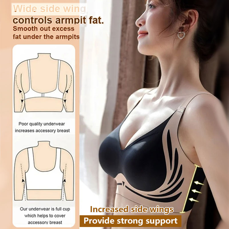 🌸Herbstschlussverkauf🌸Zeitlich begrenzt 44% RABATT💕Je mehr Sie kaufen, desto höher ist der Rabatt💕Hebender bügelloser Push-up-BH mit Anti-Sagging-Effekt