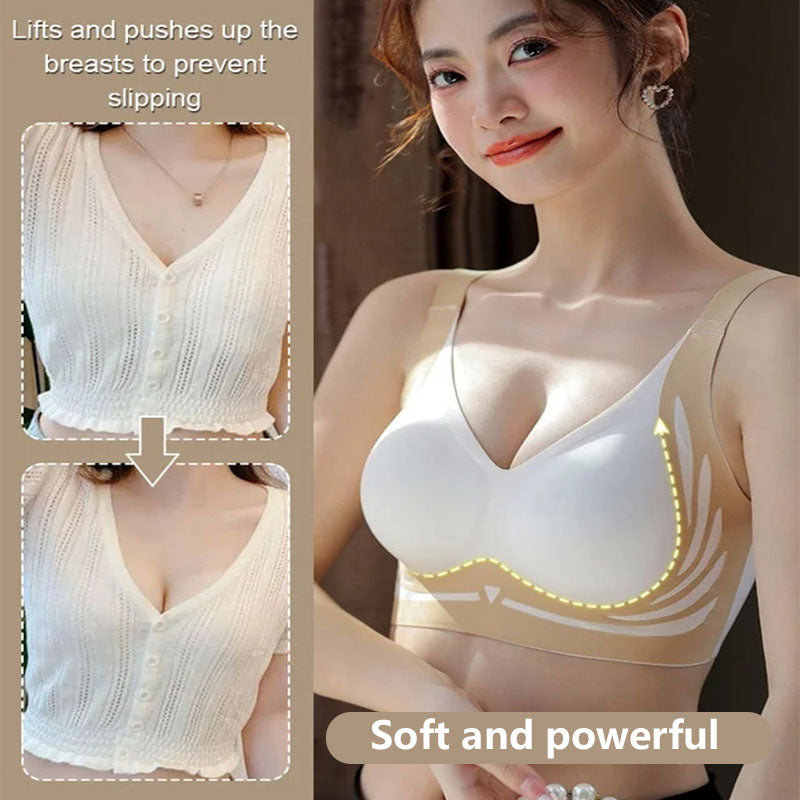 🌸Herbstschlussverkauf🌸Zeitlich begrenzt 44% RABATT💕Je mehr Sie kaufen, desto höher ist der Rabatt💕Hebender bügelloser Push-up-BH mit Anti-Sagging-Effekt