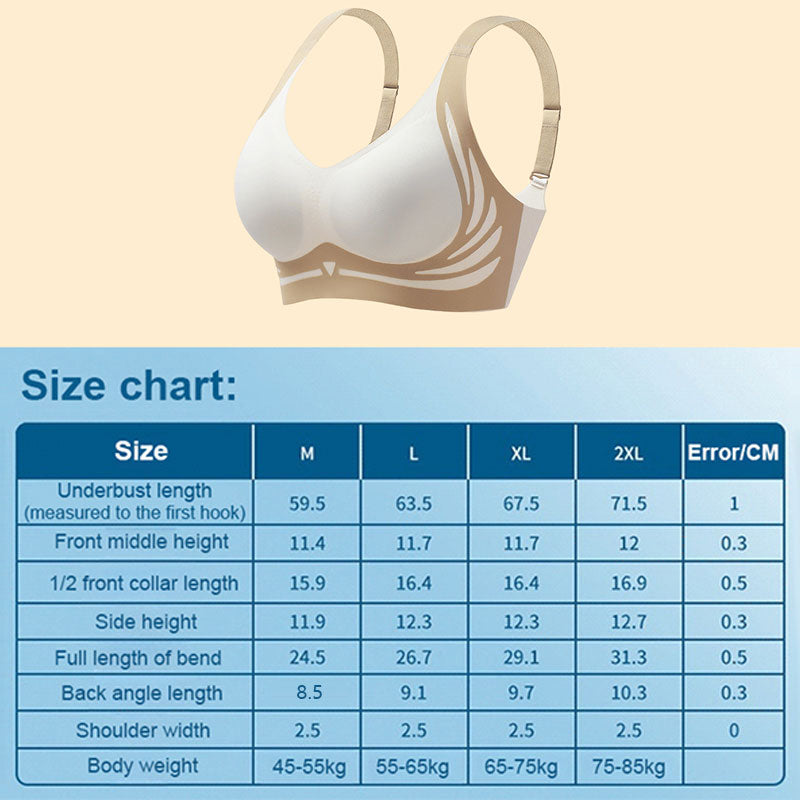 🌸Herbstschlussverkauf🌸Zeitlich begrenzt 44% RABATT💕Je mehr Sie kaufen, desto höher ist der Rabatt💕Hebender bügelloser Push-up-BH mit Anti-Sagging-Effekt