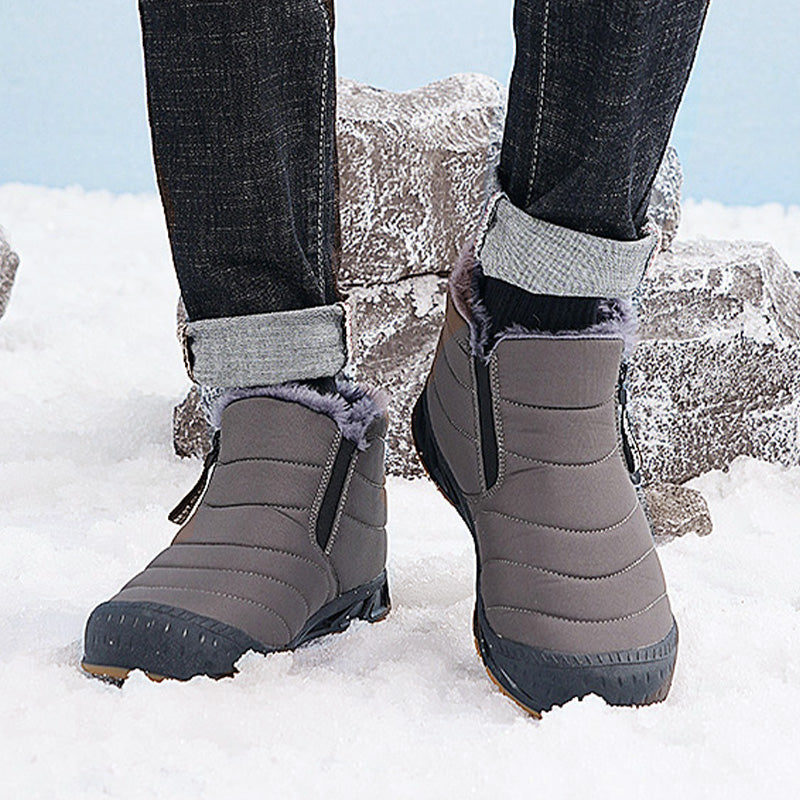 ✈️ Kostenlose Lieferung - Warme💖wasserdichte Outdoor-Schneestiefel mit Kunstfellfutter für den Winter👞