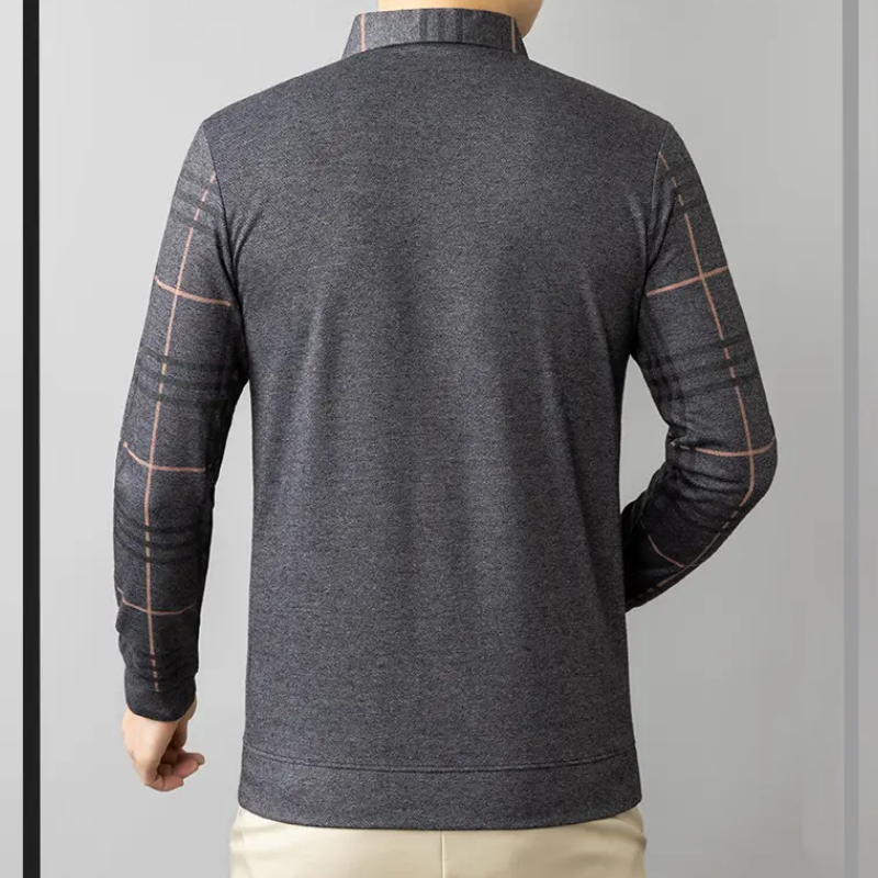 🎁Gefälschtes zweiteiliges warmes Oberteil mit Revers für Herren👖