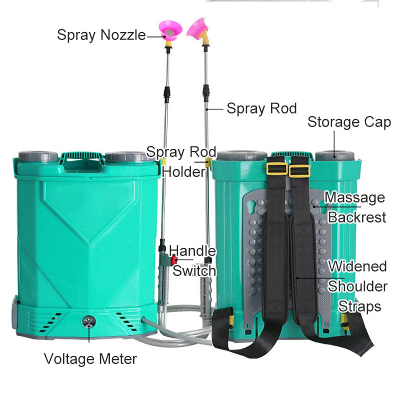 Lithium-Batterie-betriebener elektrischer Rückenspritzer🚿🚿
