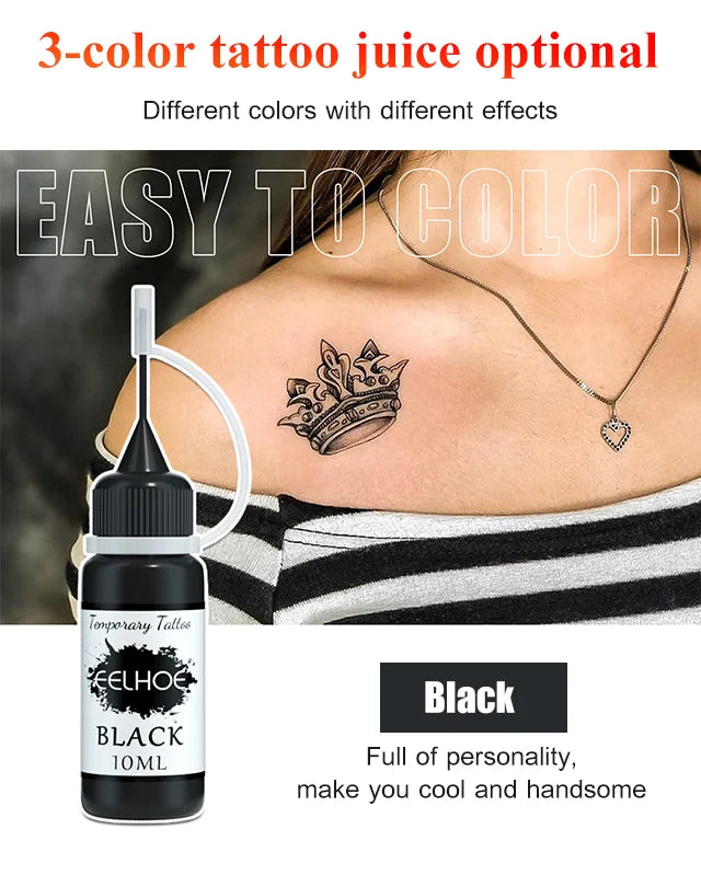 🌸Herbstschlussverkauf🌸Wasserfestes Juice Tattoo-Set