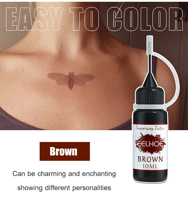 🌸Herbstschlussverkauf🌸Wasserfestes Juice Tattoo-Set
