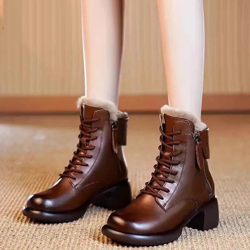 🌸Herbstschlussverkauf🌸Zeitlich begrenzt 57%RABATT💕Ideales Geschenk - Stiefel im britischen Vintage-Stil
