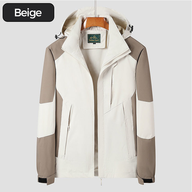 ✈️ Kostenlose Lieferung - Regenjacke mit Kapuze für Herren – wasserdicht und winddicht